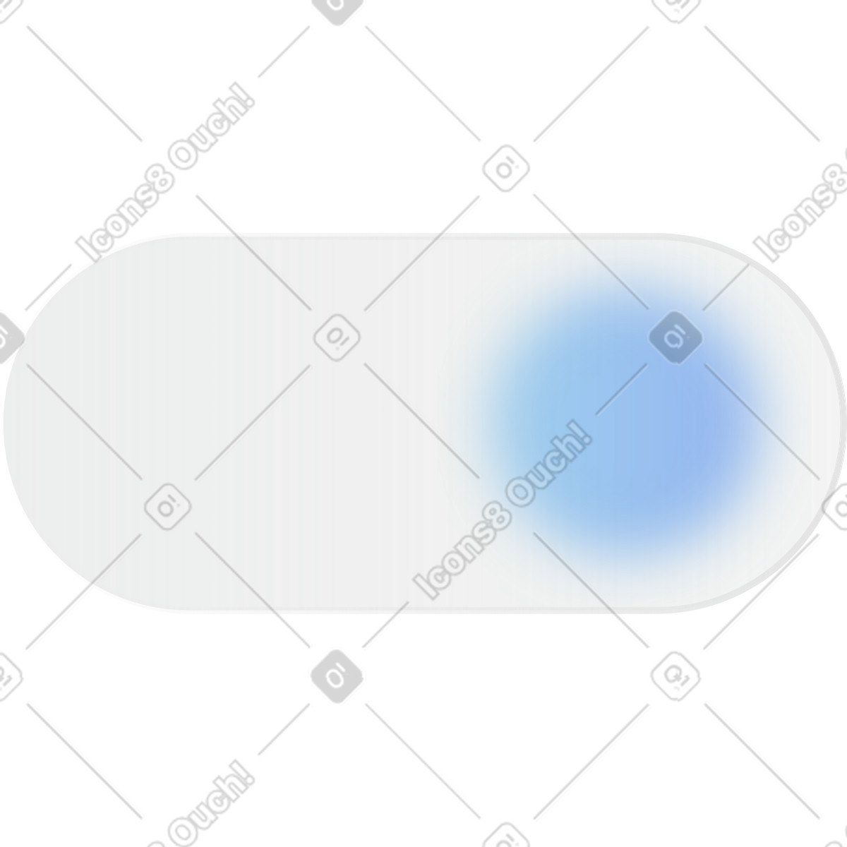 Blaues schaltersymbol im milchglasstil-Illustration Morphis-Stil als Download in PNG, SVG