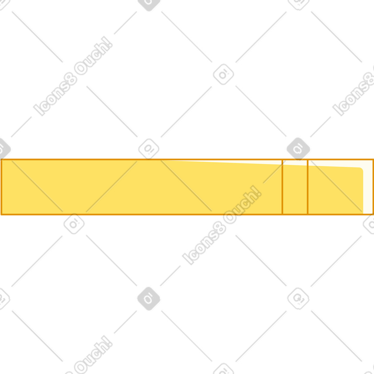 Ilustración Libro amarillo en estilo Rainbow a descargar en PNG y SVG