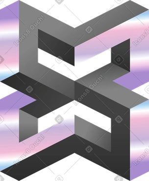 Forme abstraite impossible PNG, SVG