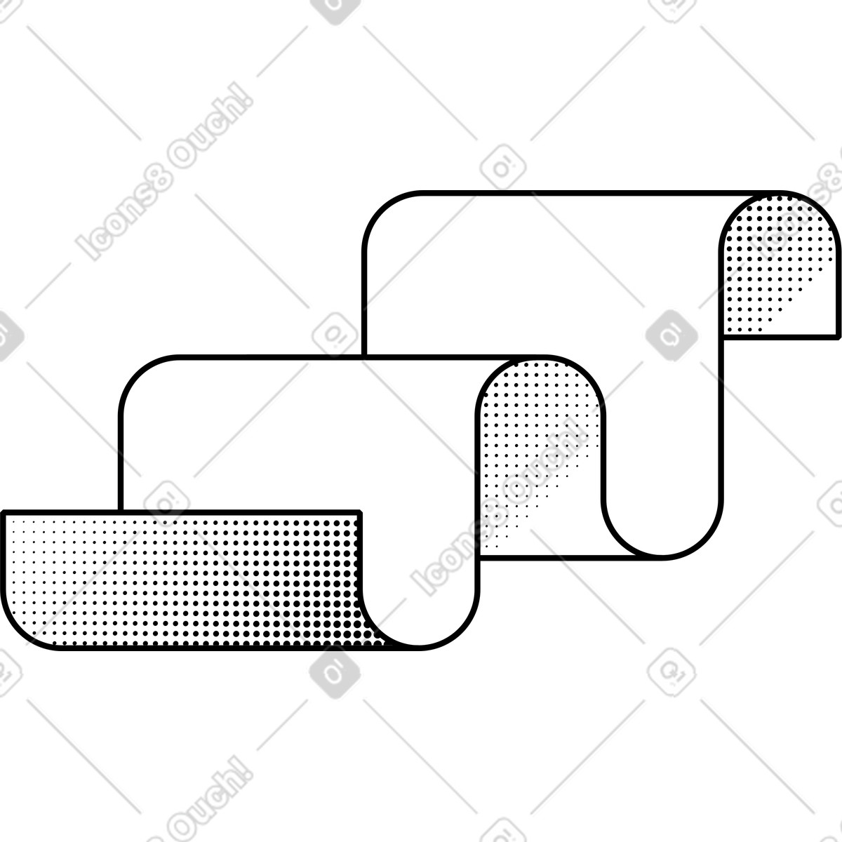 Ilustração de Papel em no estilo Memphis para baixar em PNG, SVG