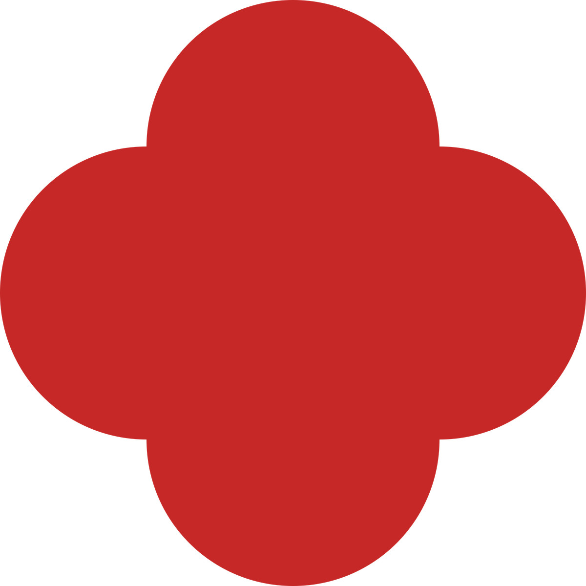 Quatrefoil red illustrazione in stile Fogg scarica in PNG, SVG