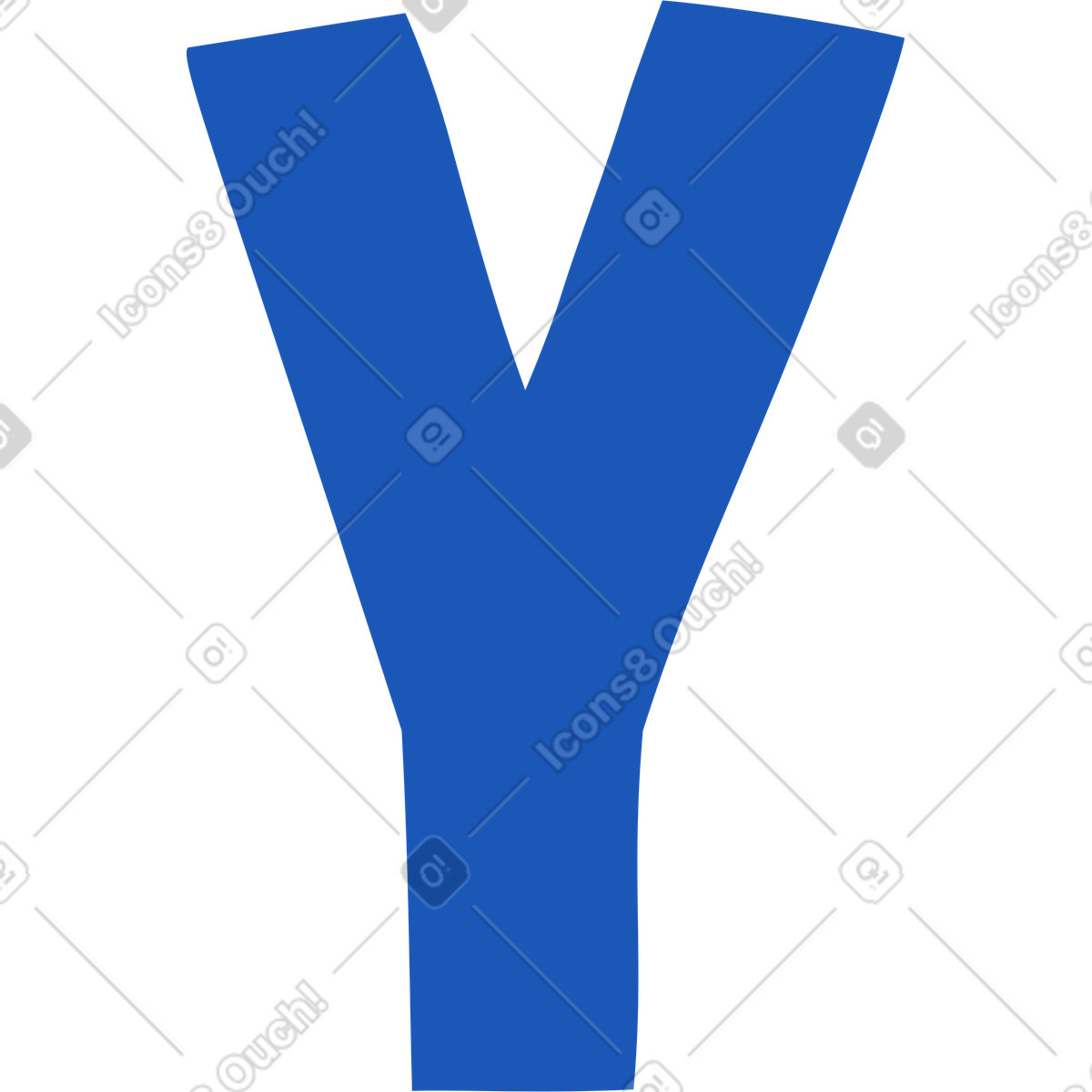 下载 Storyline 风格的 字母y 插画，支持 PNG、SVG 格式