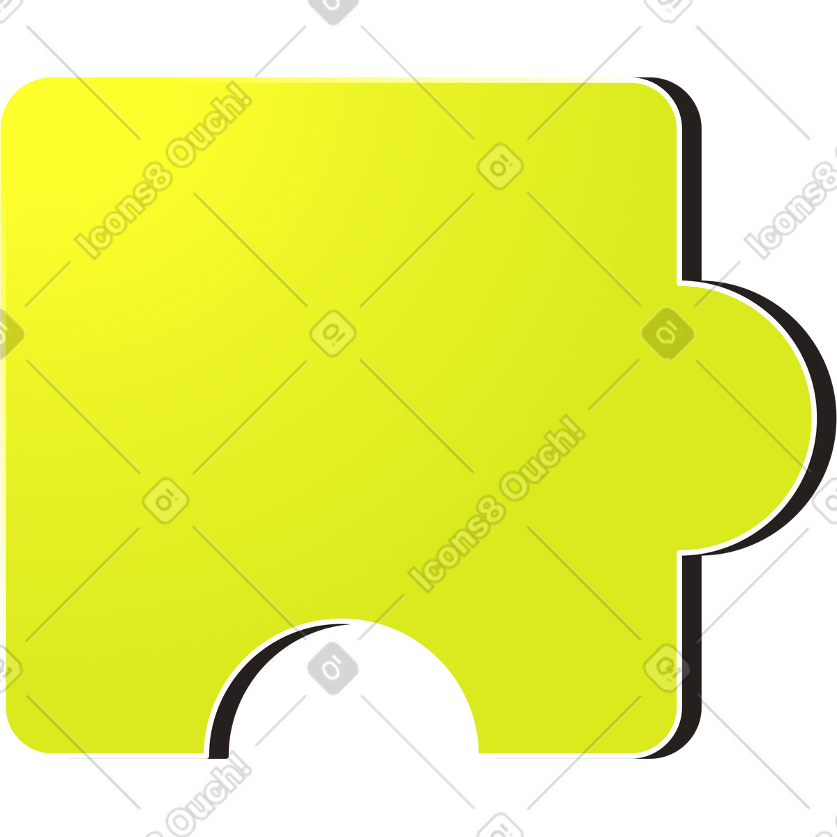 Puzzle grün-Illustration im Like-Stil als Download in PNG, SVG
