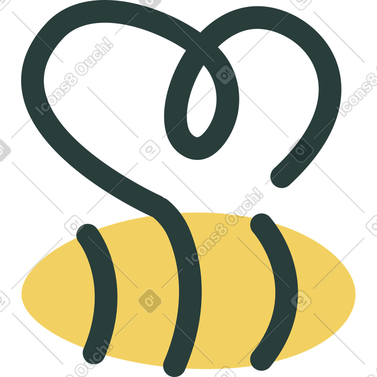 Bee illustration showcasing detailed clipart for bees graphic design