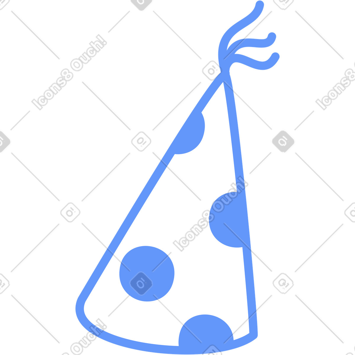 Cappello da festa illustrazione in stile Plain scarica in PNG, SVG