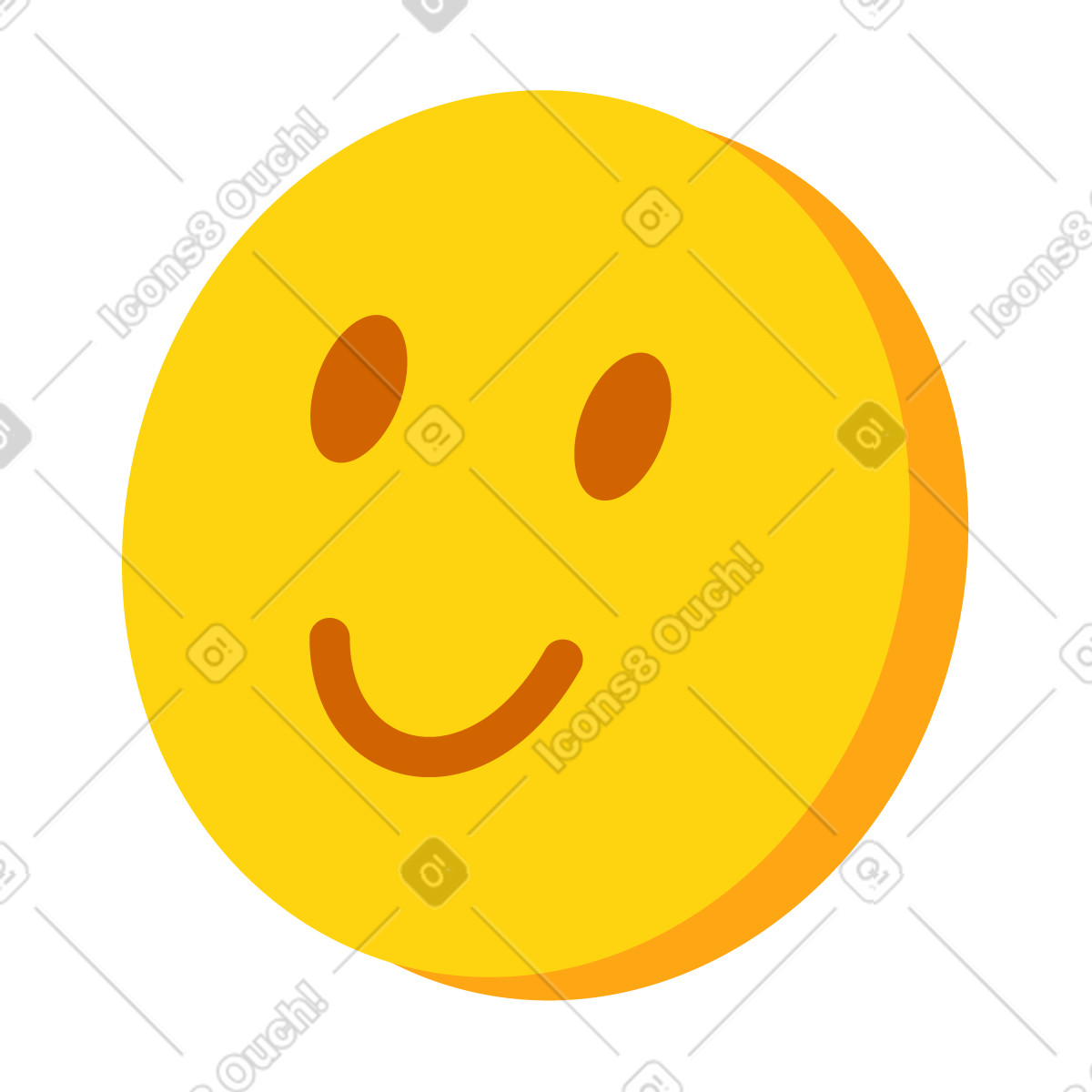 Everyday スタイルの 笑顔 のイラストをPNG、SVG形式でダウンロード
