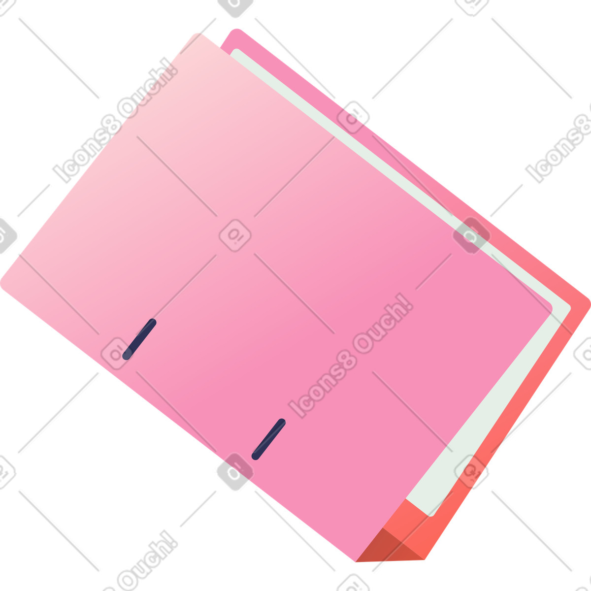 下载 Beam 风格的 粉色办公文件夹 插画，支持 PNG、SVG 格式
