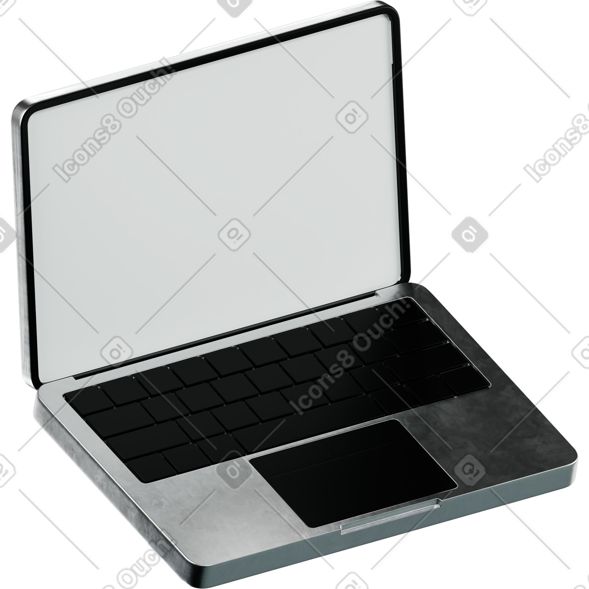 Иллюстрация Laptop в стиле 3D Platforms — скачать в форматах PNG, SVG