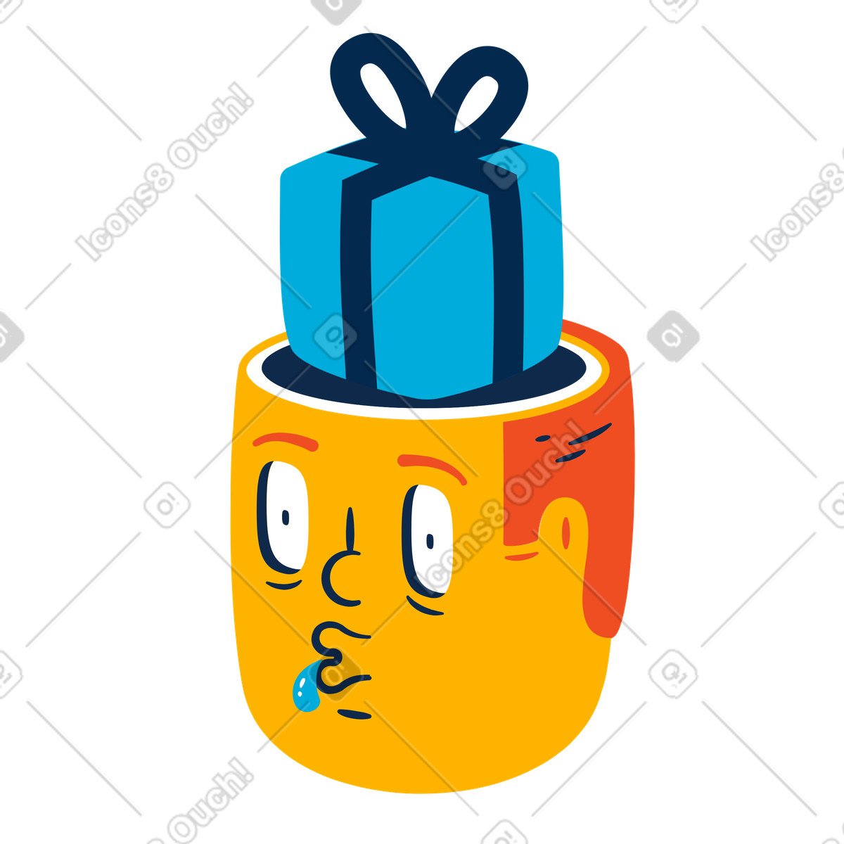 Alle gedanken zum thema geschenk-Illustration im Flame-Stil als Download in PNG, SVG