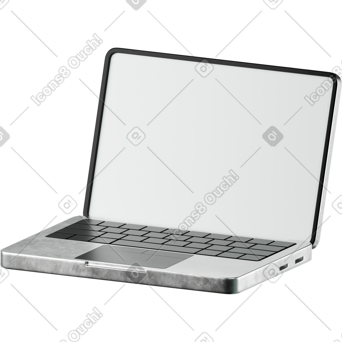 Иллюстрация Laptop в стиле 3D Platforms — скачать в форматах PNG, SVG