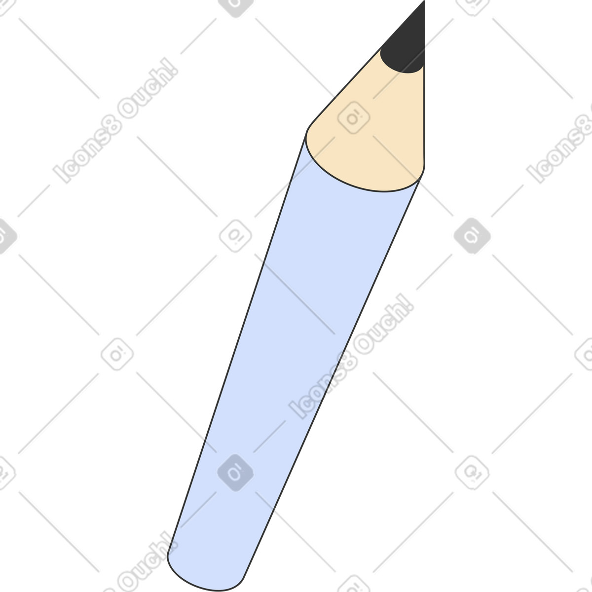 Ilustração de Lápis em no estilo Kit para baixar em PNG, SVG
