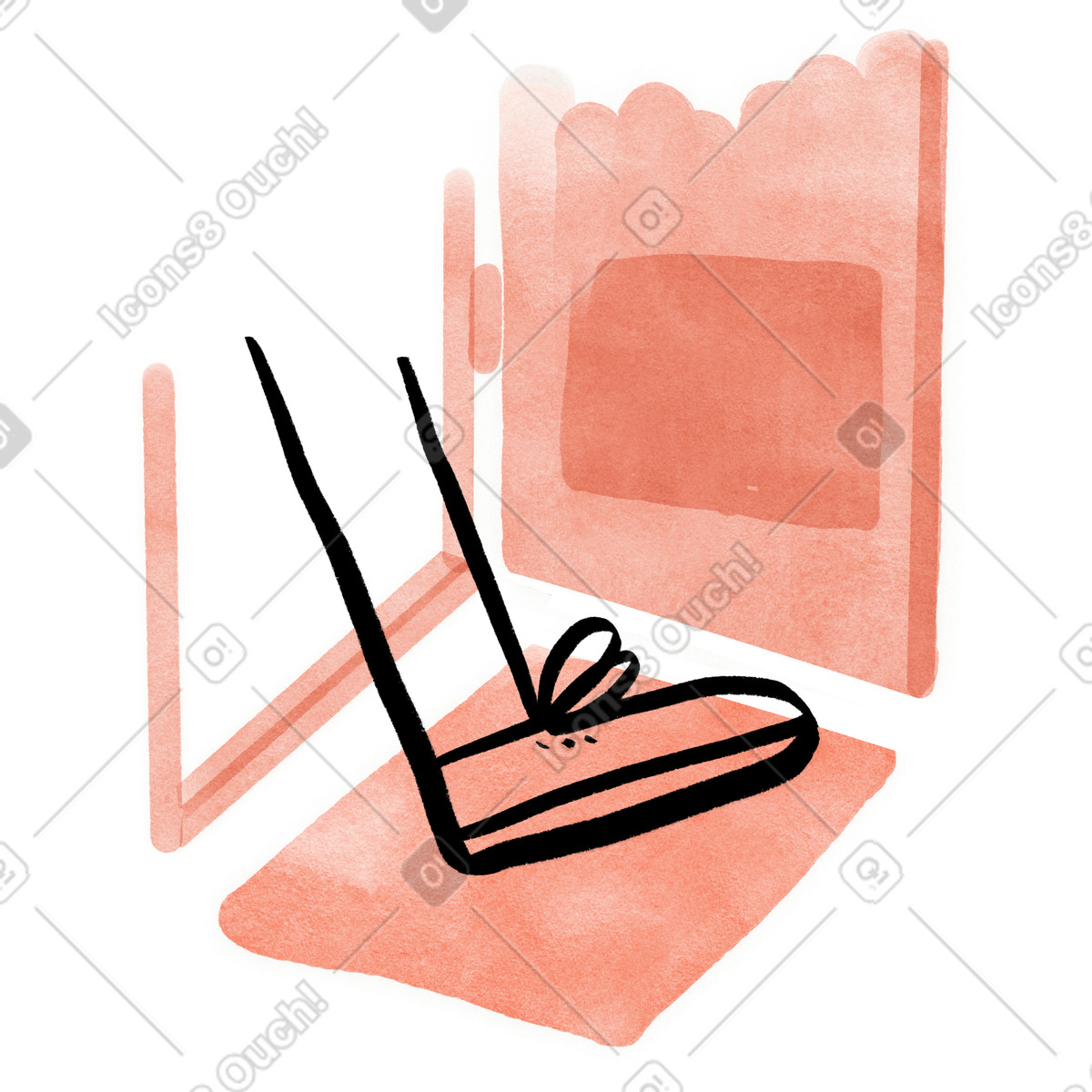 Coming in or out of the door animated illustration Hand-drawn animation style download GIF, Lottie (JSON), AE