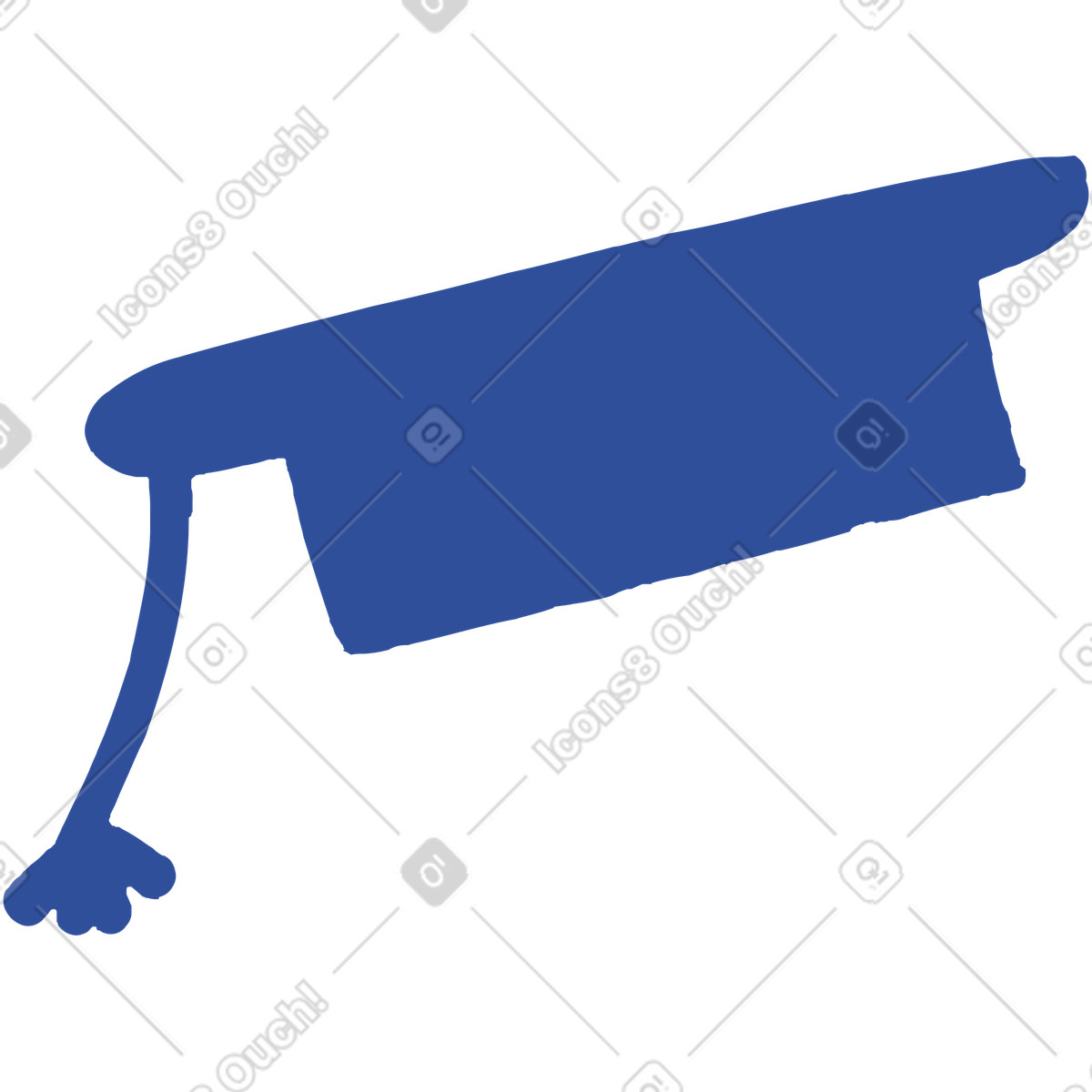 Cappello laureato illustrazione in stile Lime scarica in PNG, SVG