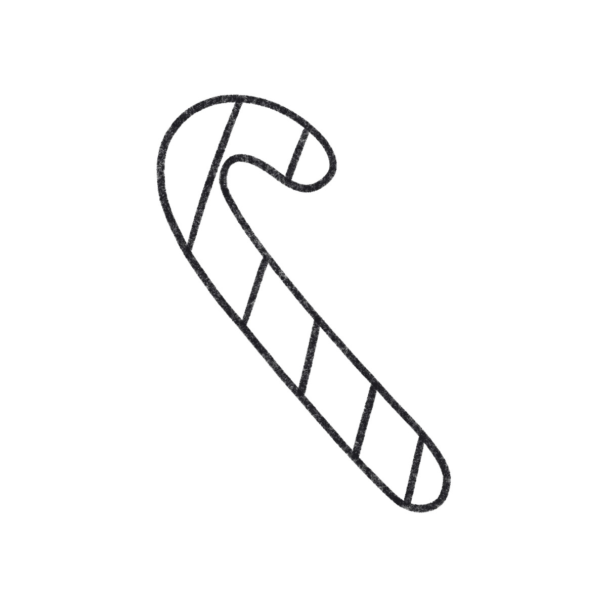 下载 Bonbon Line 风格的 糖果手杖 插画，支持 PNG、SVG 格式