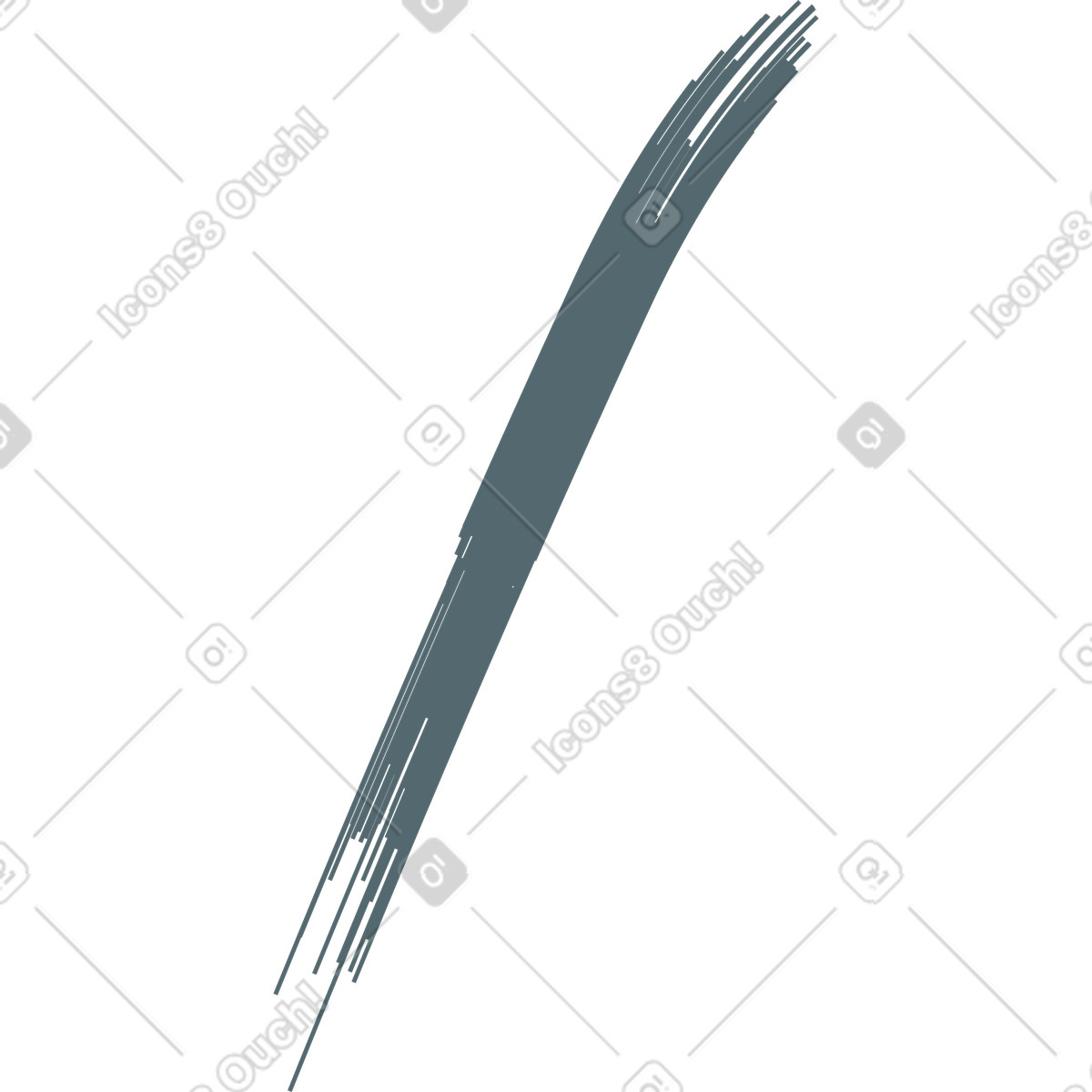 Grey freehand line illustration in Grain style download in PNG, SVG