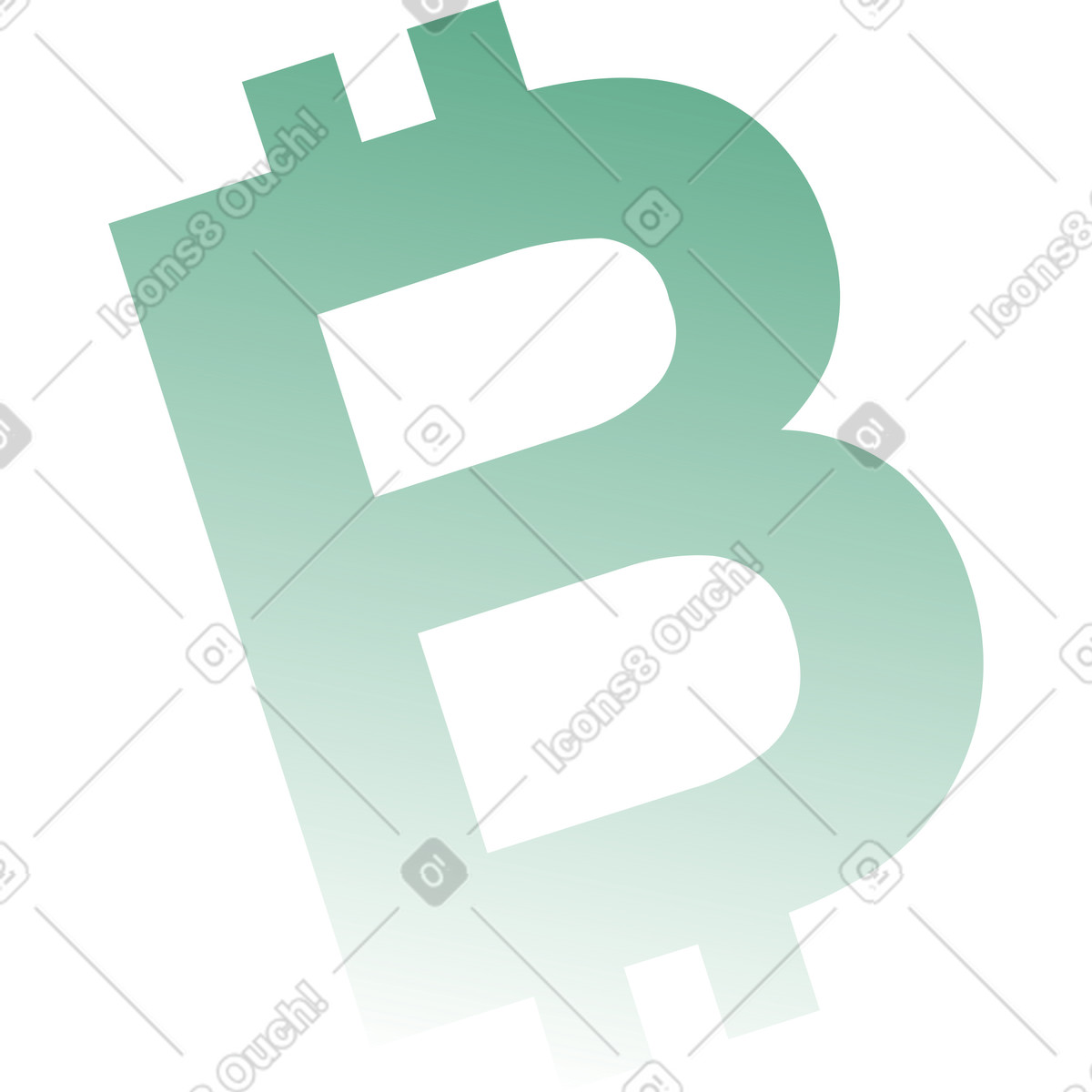 Ilustración Icono de bitcoin en estilo Network a descargar en PNG y SVG