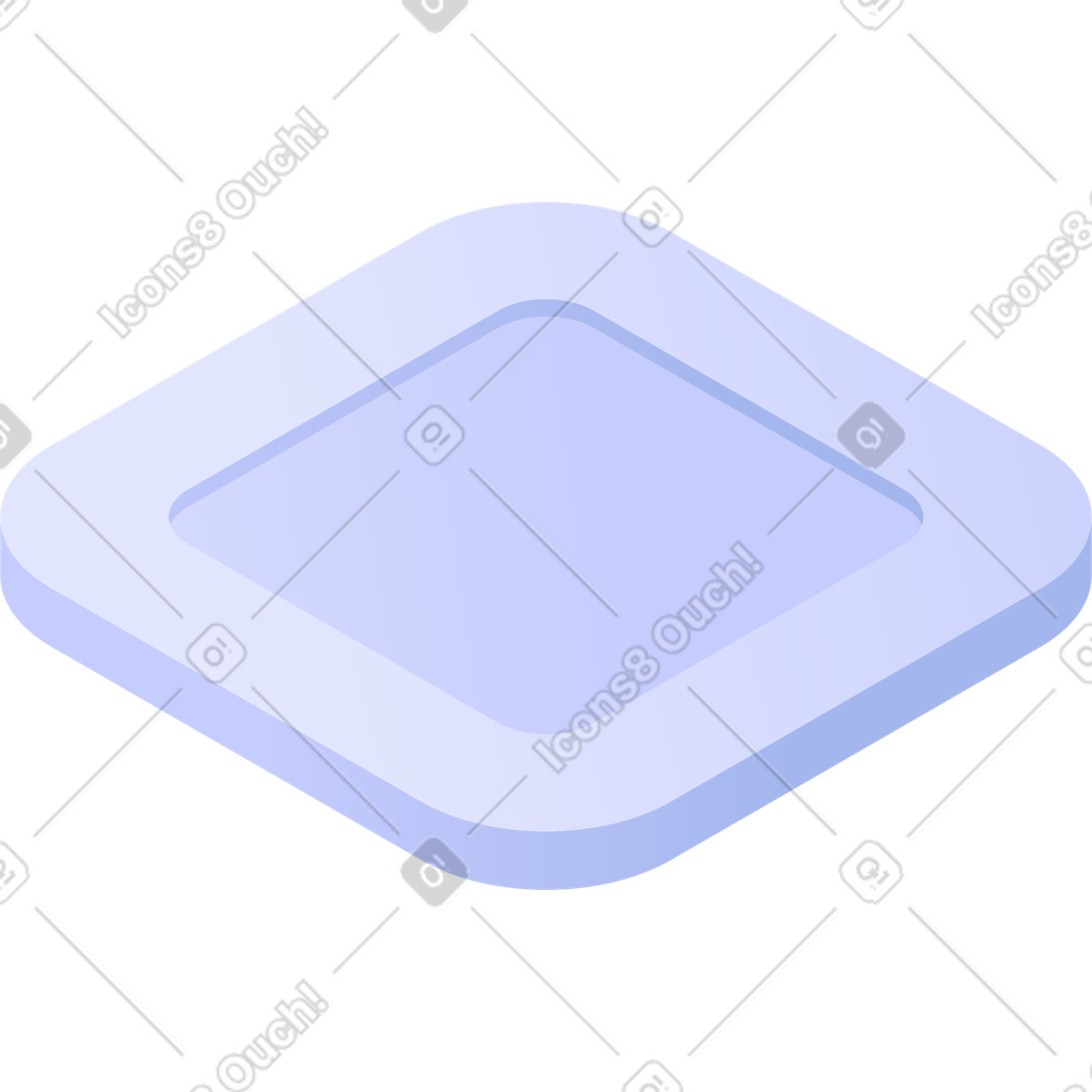 Illustration Plate-forme isométrique dans le style Quantum à télécharger aux formats PNG, SVG