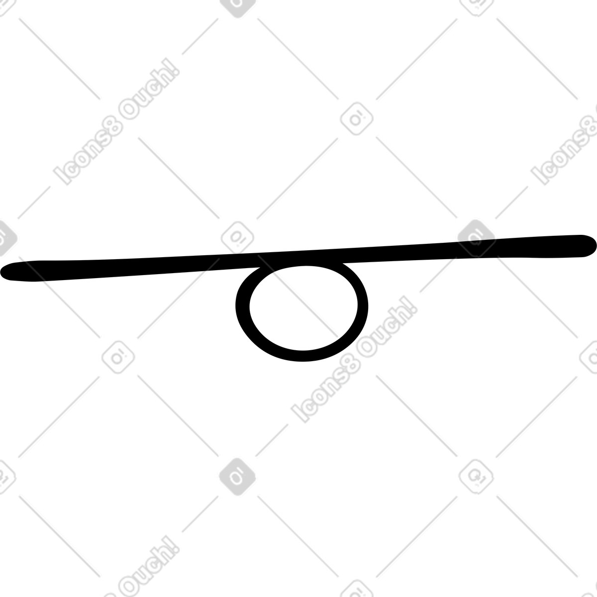 Balance board illustration in Journal style download in PNG, SVG