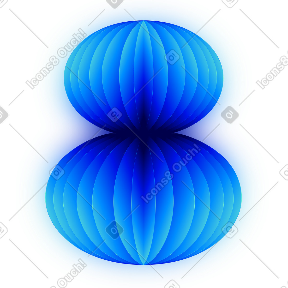 下载 Type 风格的 八号 插画，支持 PNG、SVG 格式