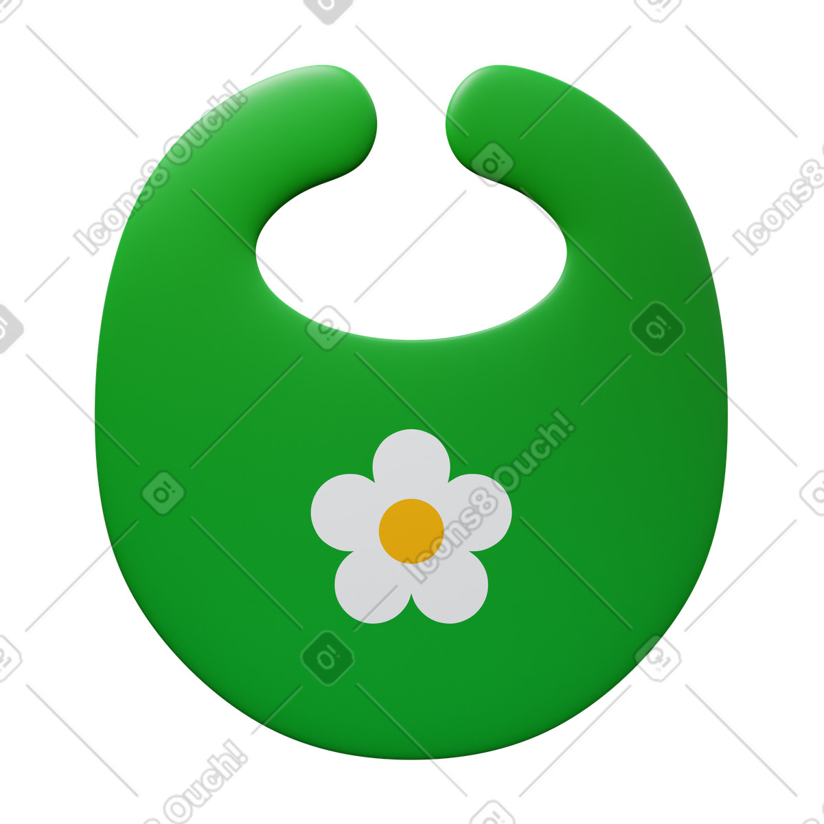 Ilustración Bib en estilo 3D Fluency a descargar en PNG y SVG