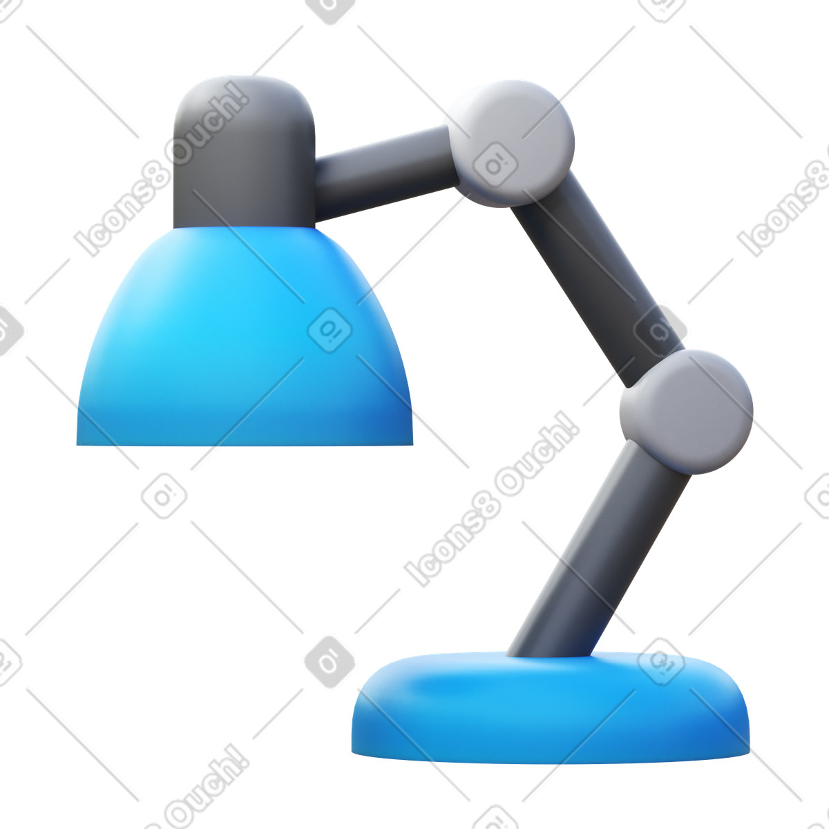 Illustration Desk lamp dans le style 3D Fluency à télécharger aux formats PNG, SVG