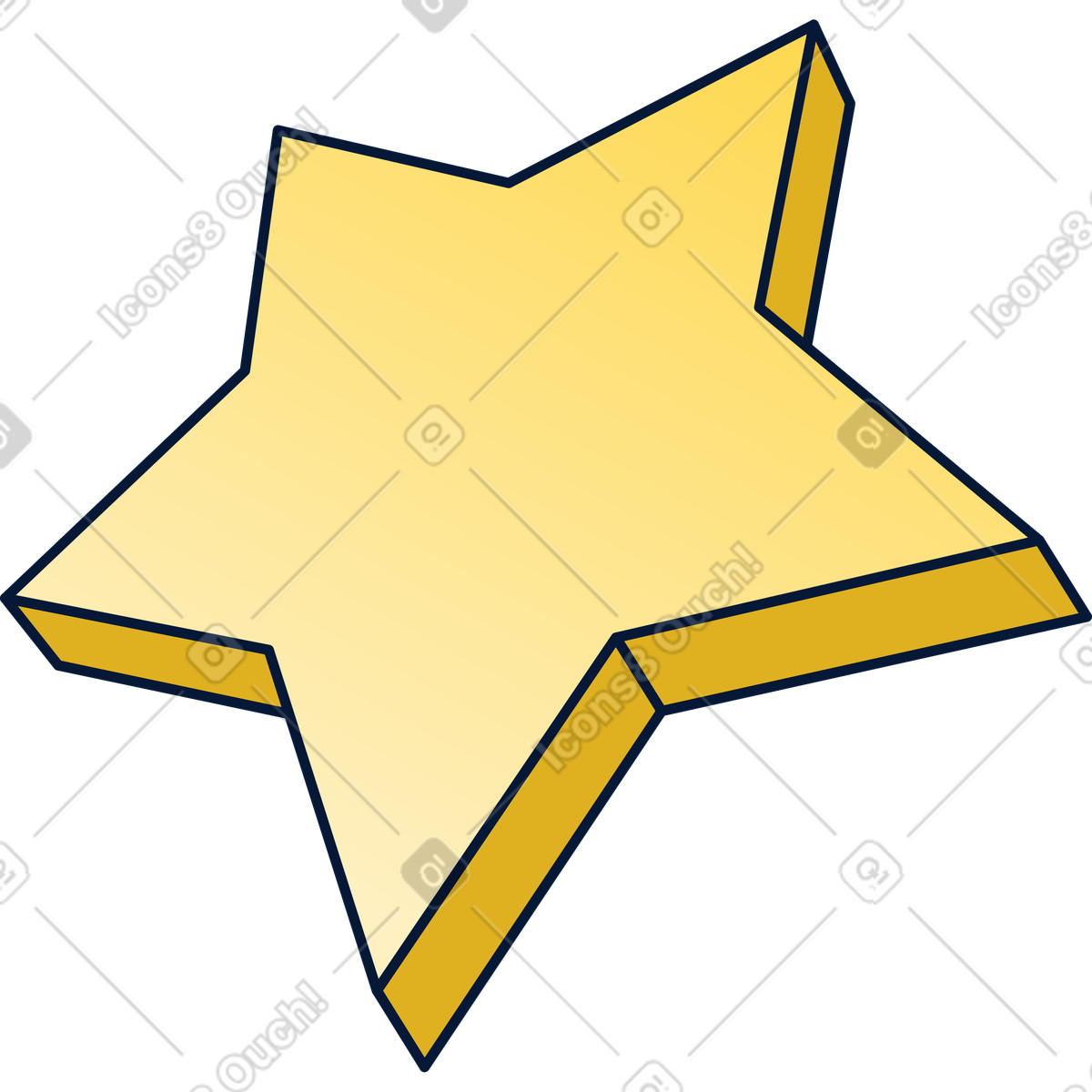 Star illustration in Neat style download in PNG, SVG