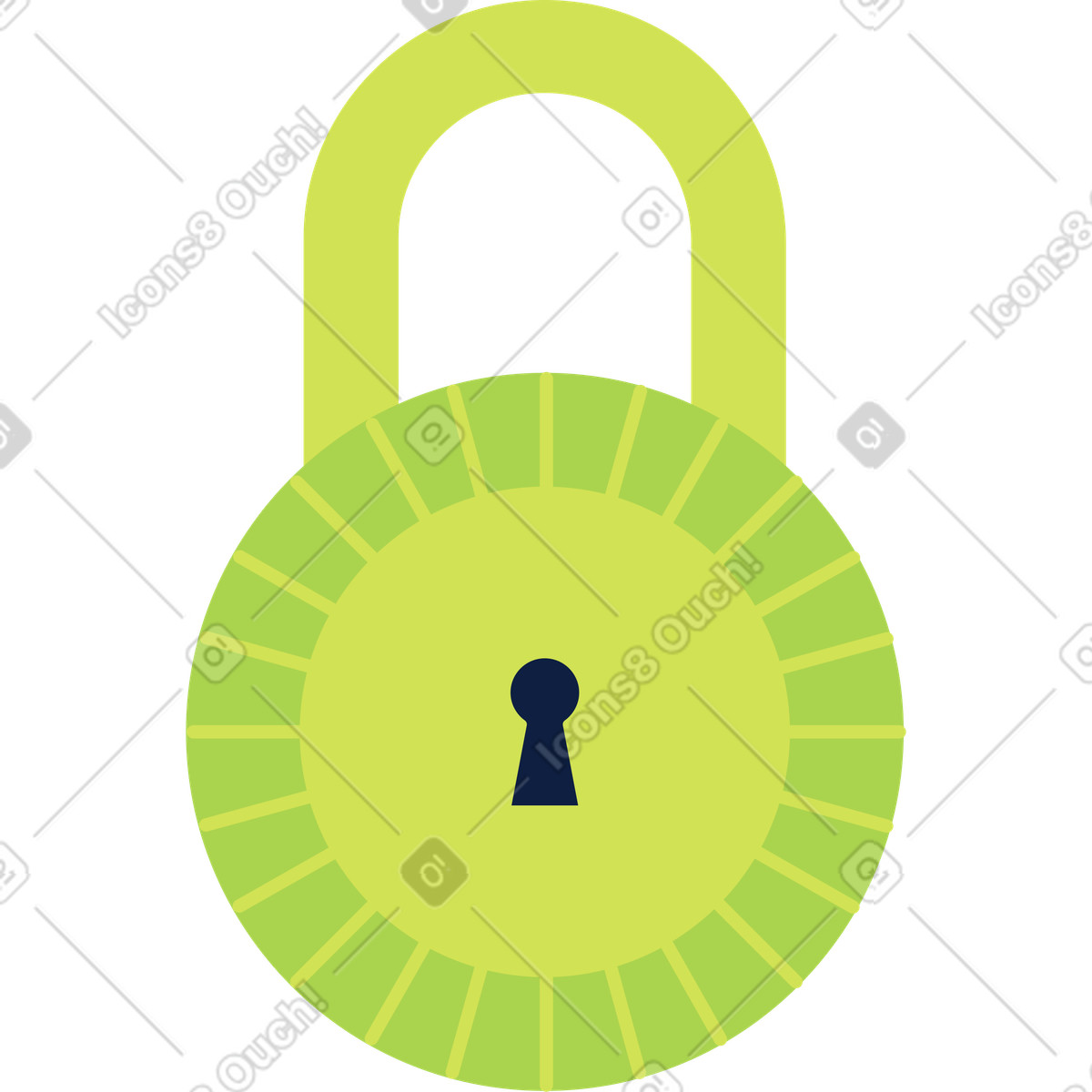 Lock illustration in Catchy style download in PNG, SVG