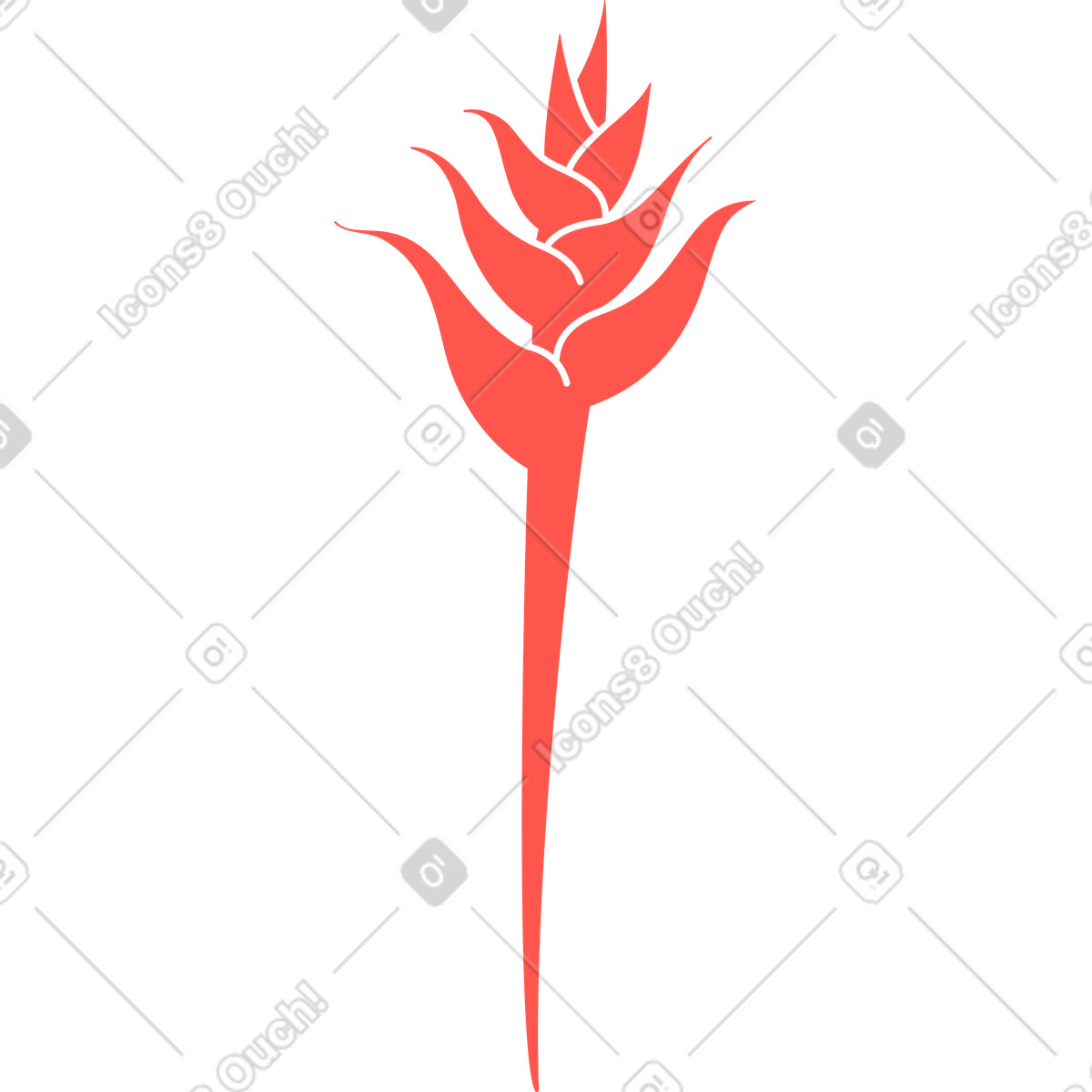 Illustration Flower dans le style Kingdom à télécharger aux formats PNG, SVG