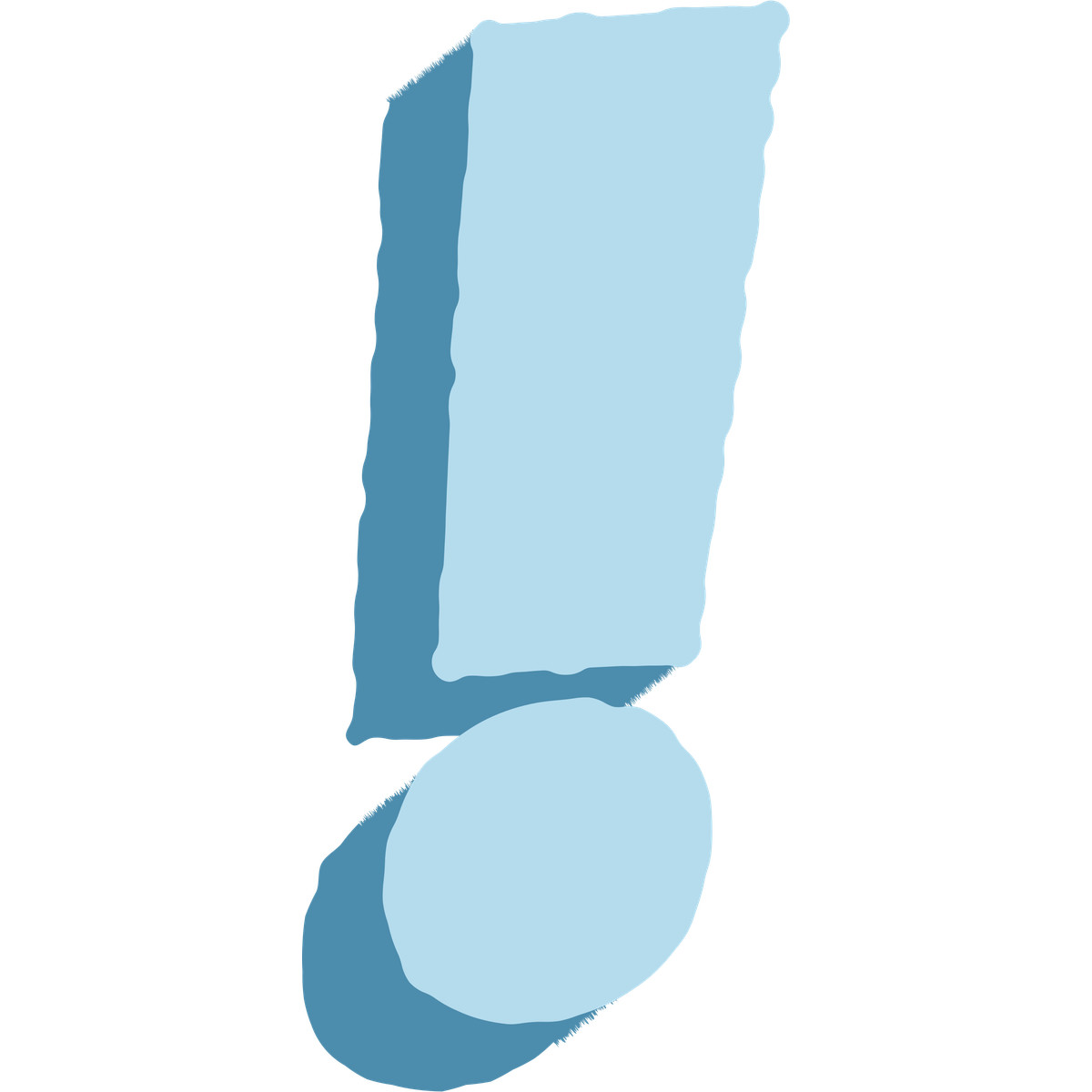 Exclamation mark-Illustration im Cherry-Stil als Download in PNG, SVG