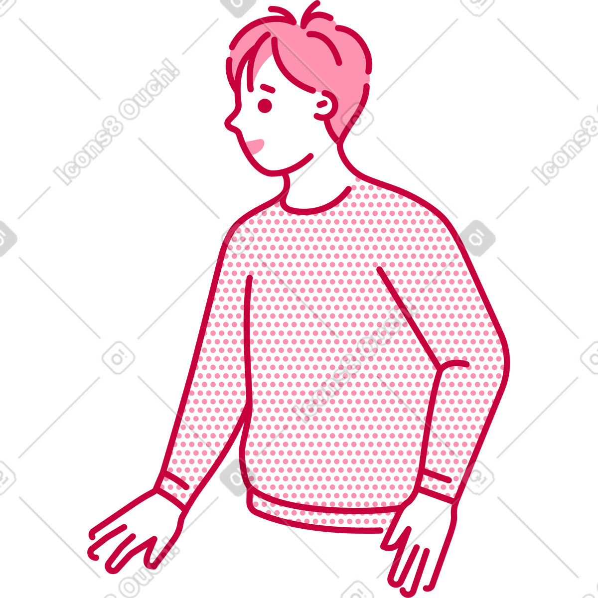 Ilustração de Homem em no estilo Natty para baixar em PNG, SVG