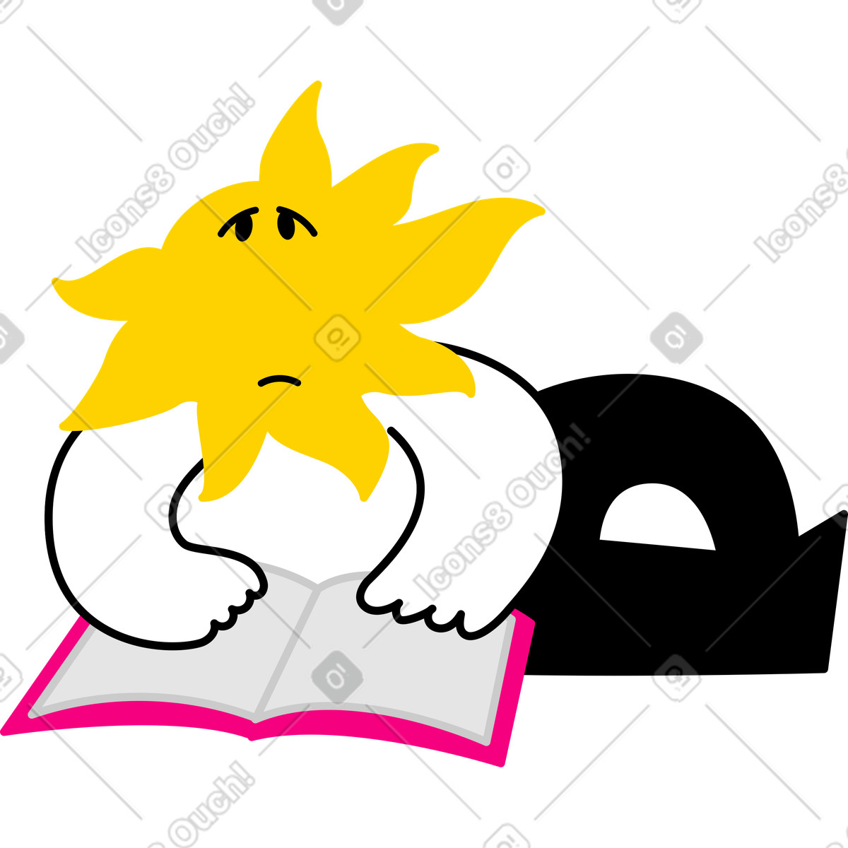 下载 Giggle 风格的 悲伤的性格 插画，支持 PNG、SVG 格式