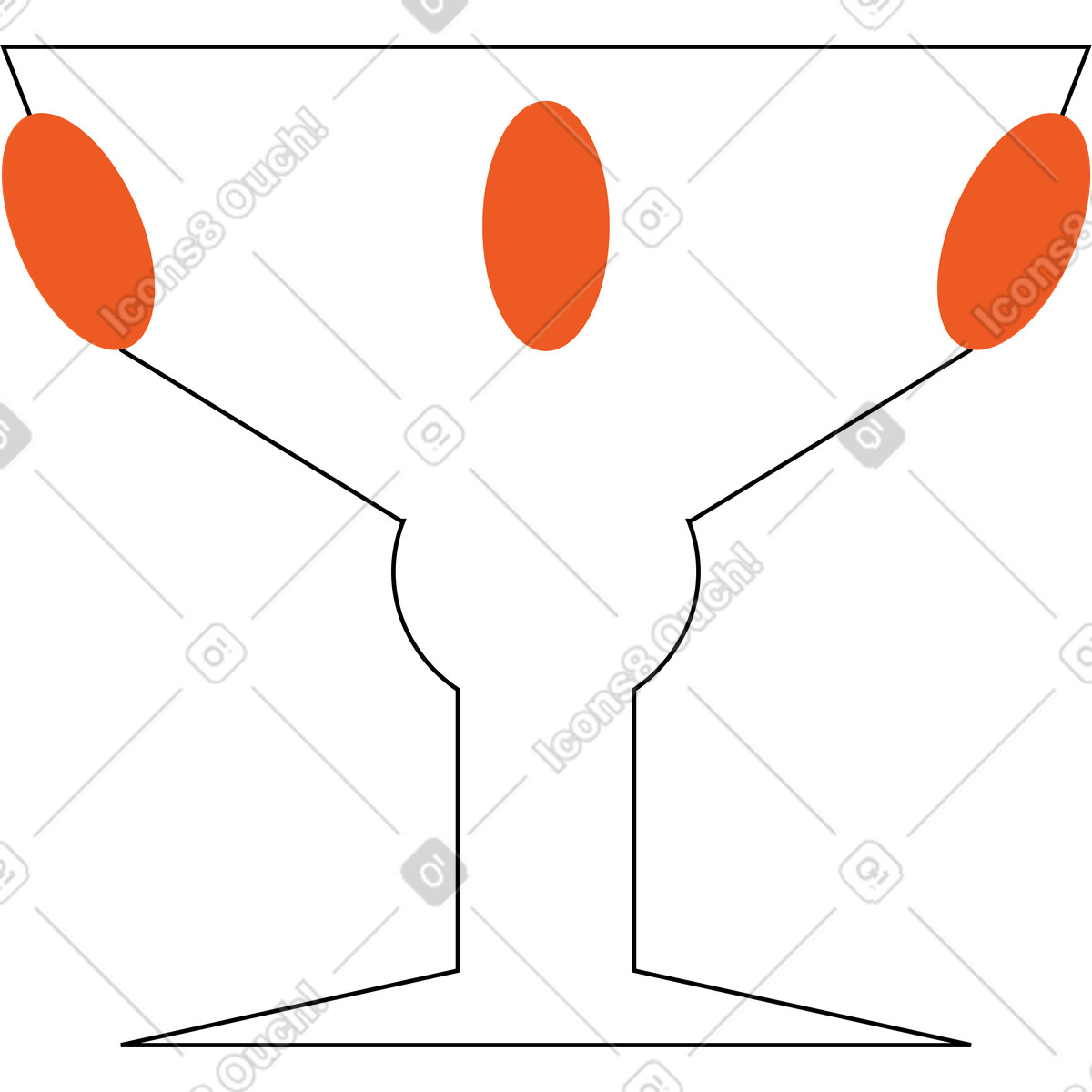 Cup illustration featuring clipart graphics suitable for various designs in PNG and SVG