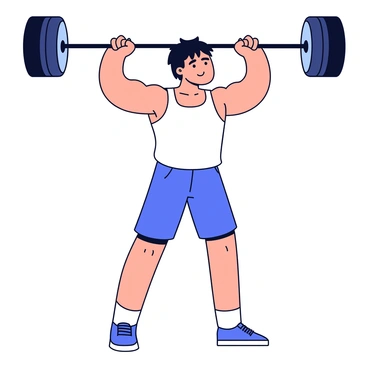 A weightlifter in a focused stance, lifting a heavy barbell off the ground. The lifter has a muscular build, showcasing prominent calf muscles that are flexed and engaged during the lift. The lifter is wearing a fitted tank top and knee-length shorts. The barbell is slightly elevated, with weights on each side. The background is a simple gym setting, emphasizing the weightlifter's form and muscle engagement.