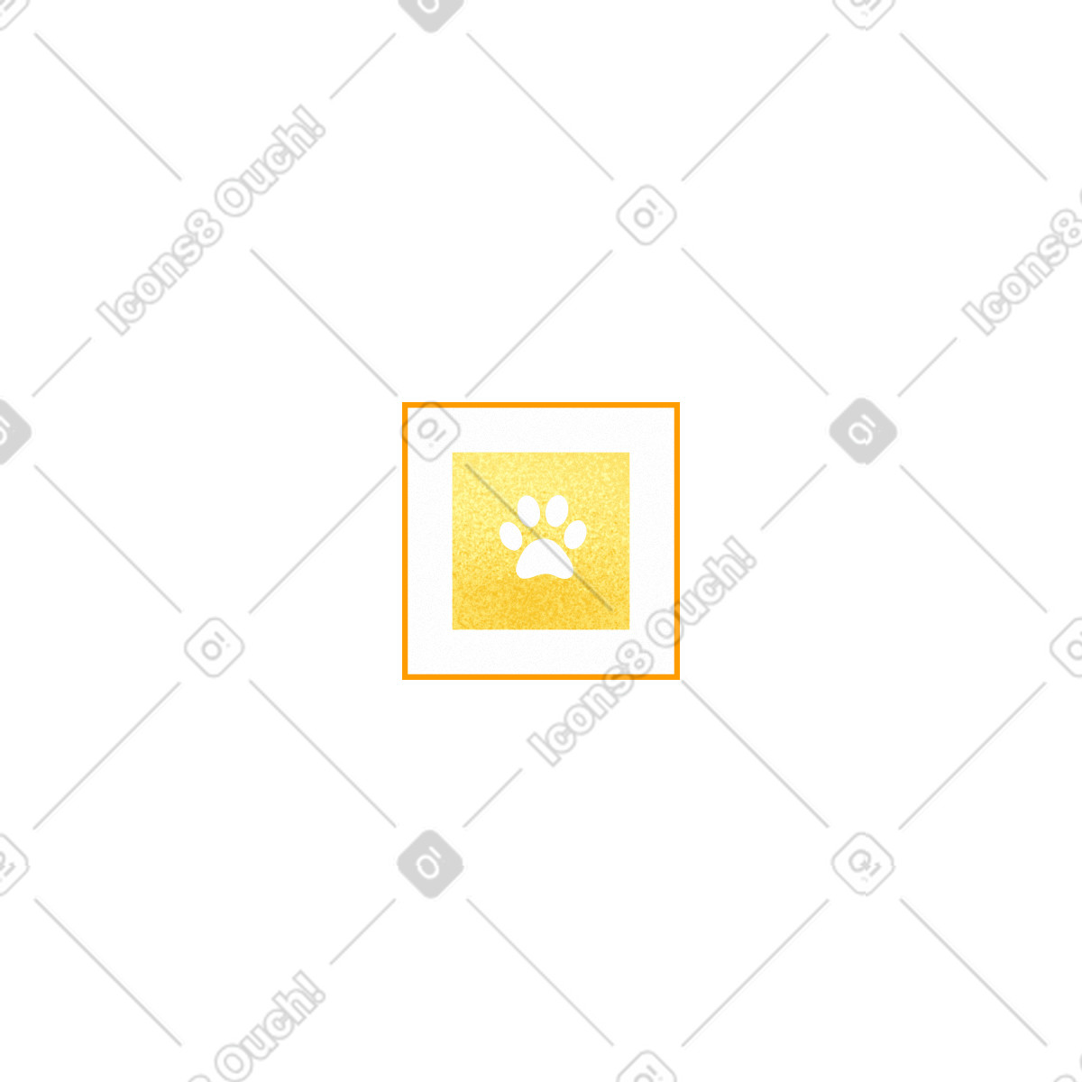 Willowy 스타일의 개 발자국이 있는 사진 일러스트레이션 PNG, SVG 다운로드