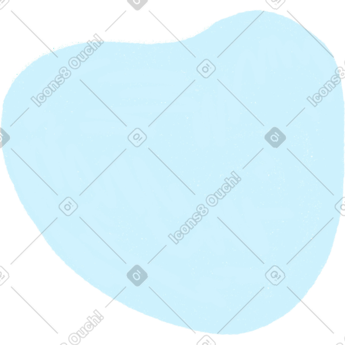 Blauer fleck-Illustration im Biro-Stil als Download in PNG, SVG