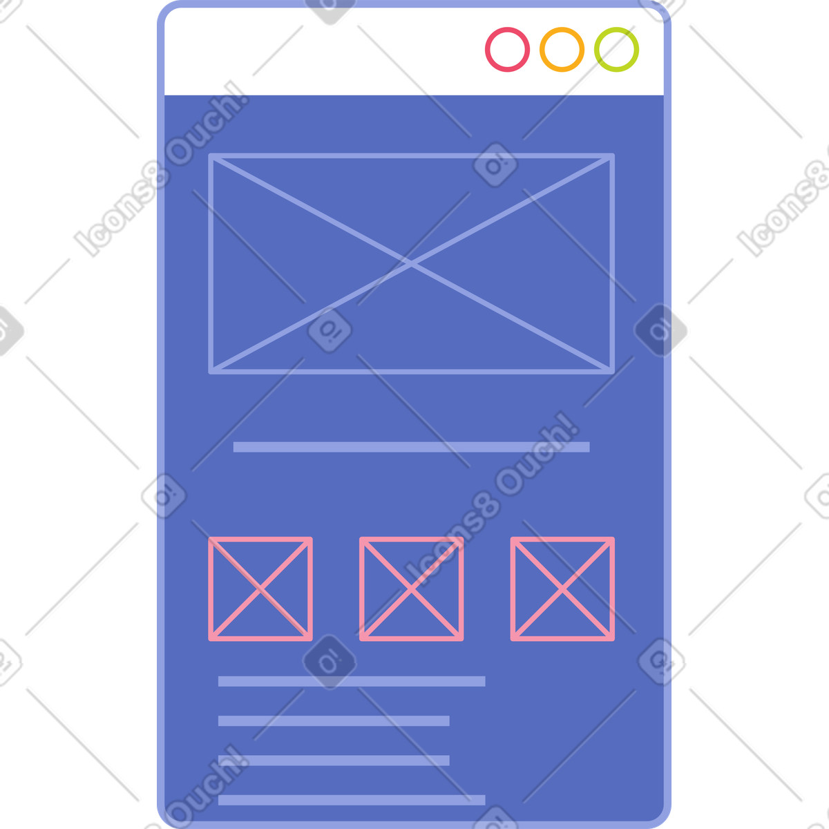 Interface message box illustration in Juicy style download in PNG, SVG