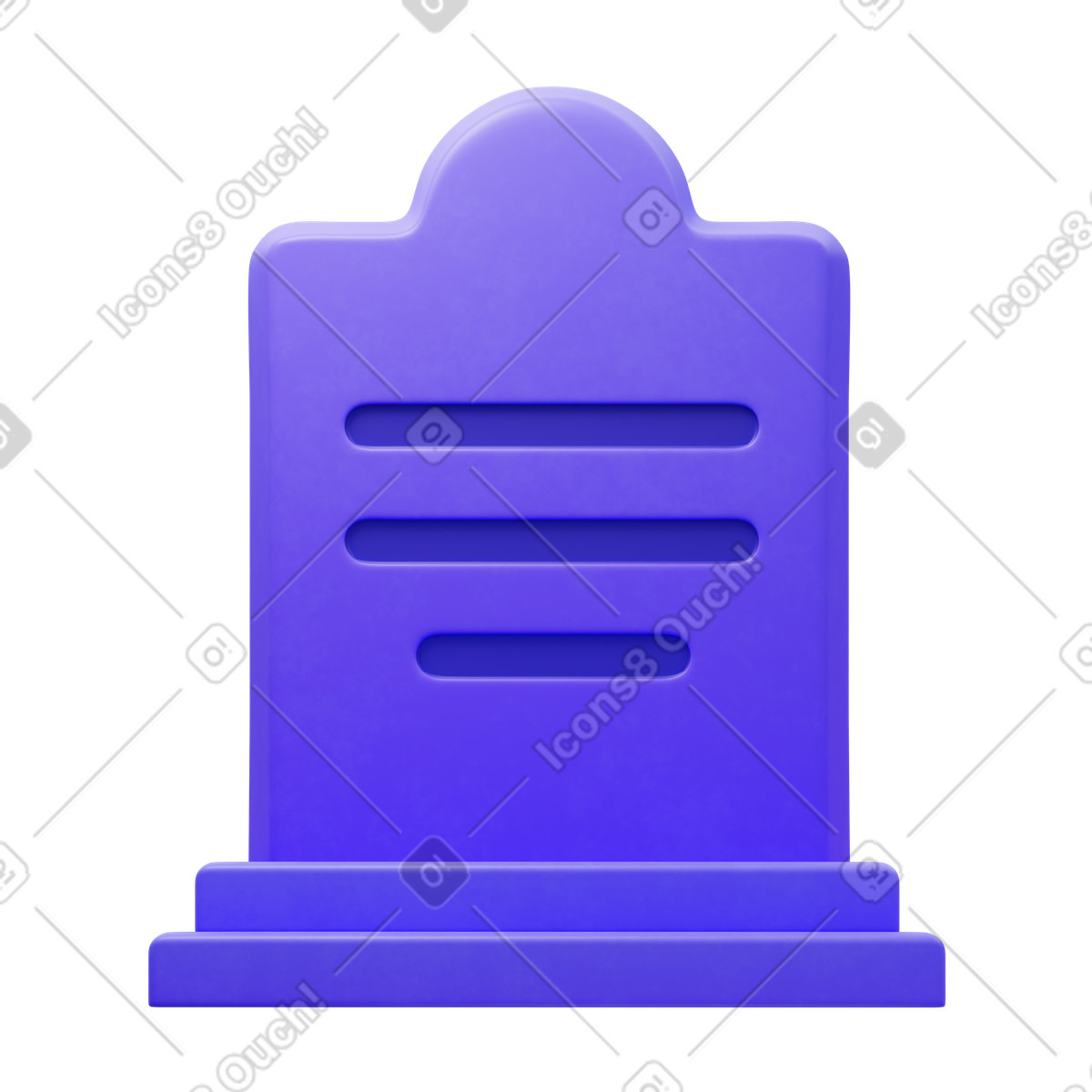 下载 3D Fluency 风格的 Cemetery 插画，支持 PNG、SVG 格式