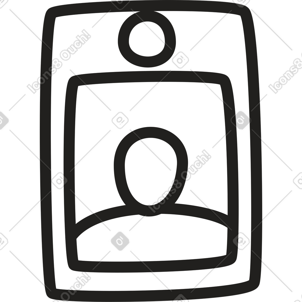Illustration Carte d'identité dans le style Little à télécharger aux formats PNG, SVG