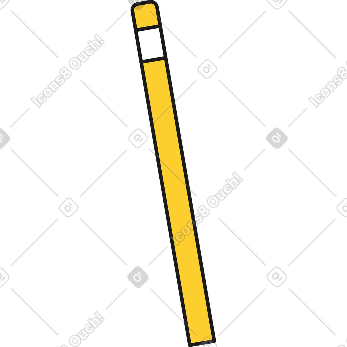 Illustration Crayon avec caoutchouc dans le style Taxi à télécharger aux formats PNG, SVG