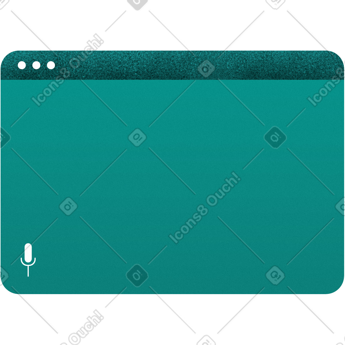 Иллюстрация Green browser window в стиле Willowy — скачать в форматах PNG, SVG