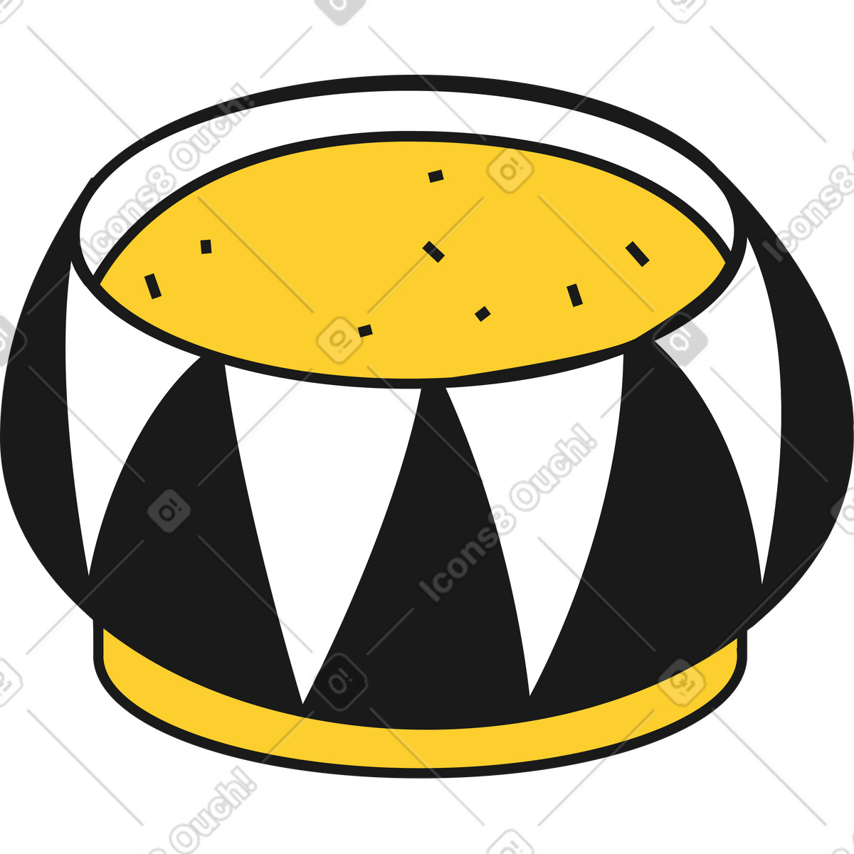 Vaso di fiori illustrazione in stile Taxi scarica in PNG, SVG