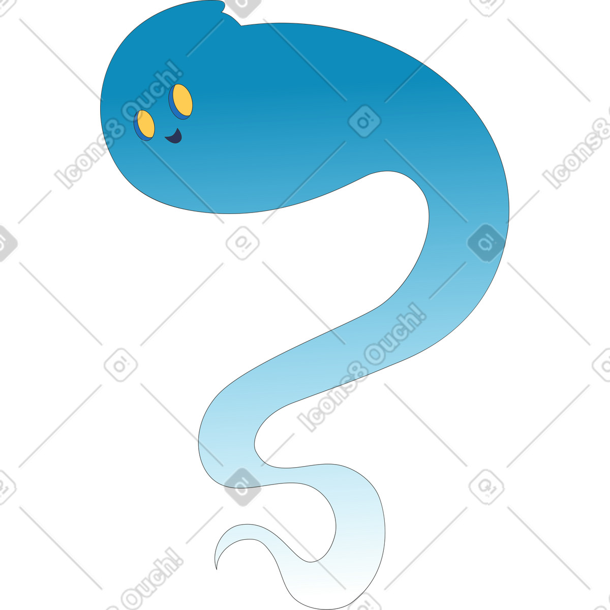 Ilustración Fantasma en estilo Kit a descargar en PNG y SVG