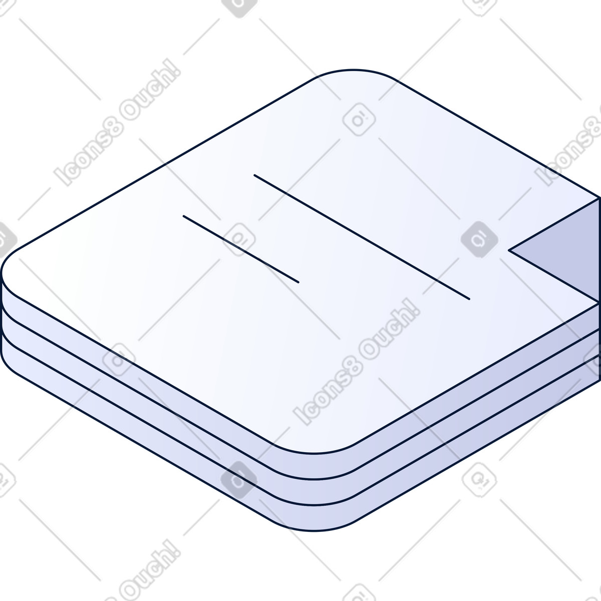 Pila di file illustrazione in stile Neat scarica in PNG, SVG