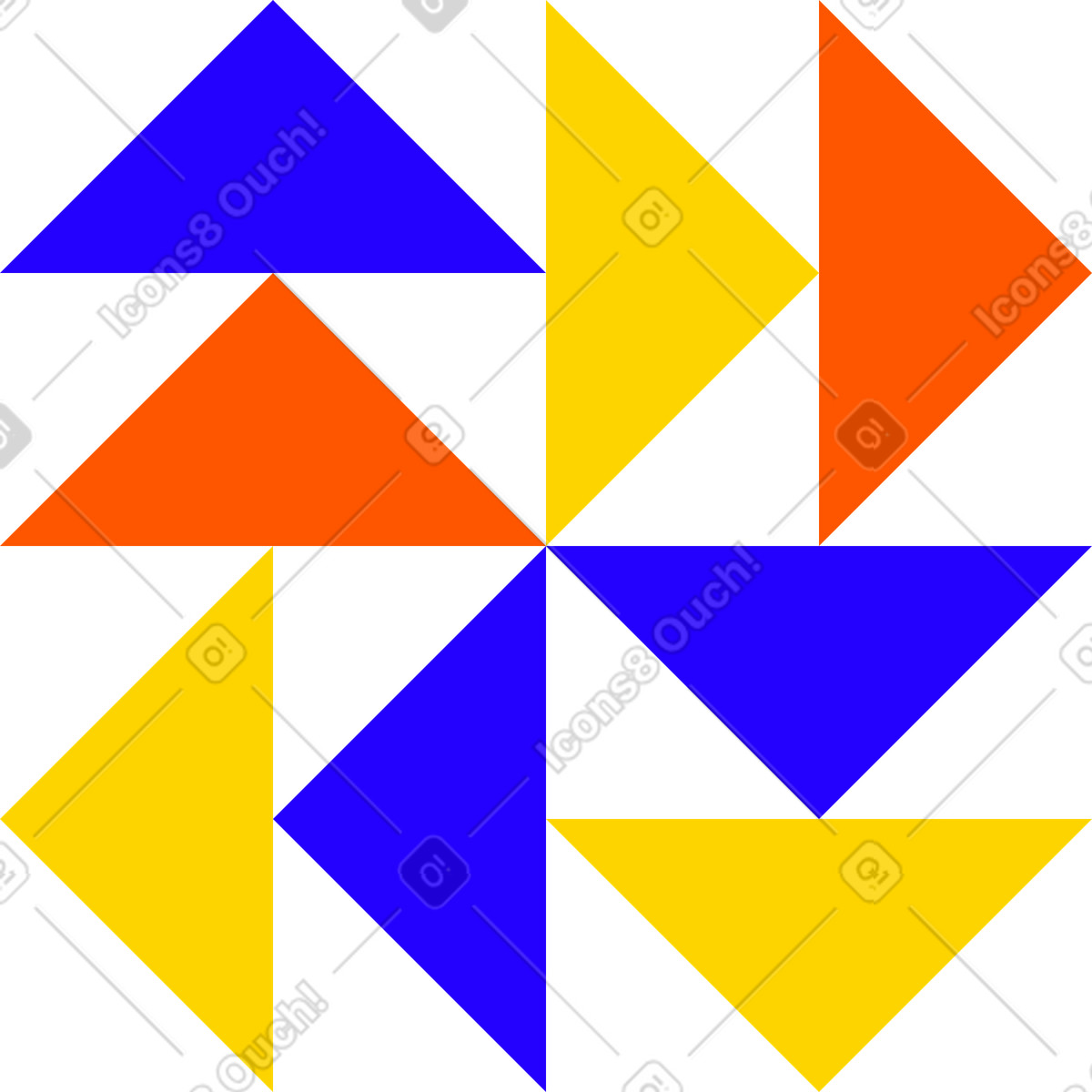 Comples shape of triangles illustrazione in stile Framework scarica in PNG, SVG