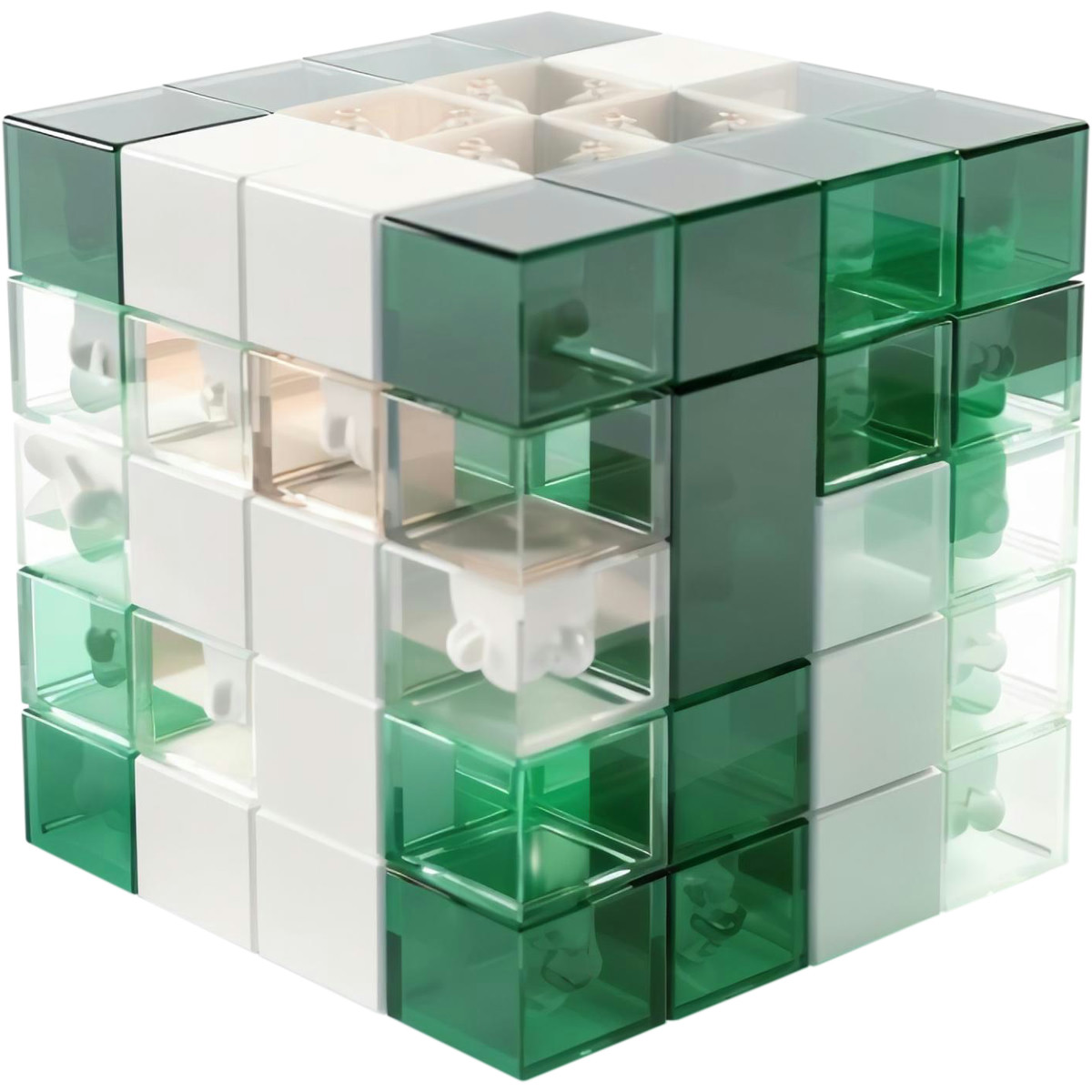 3D Blocks 스타일의 블록 구성 일러스트레이션 PNG, SVG 다운로드