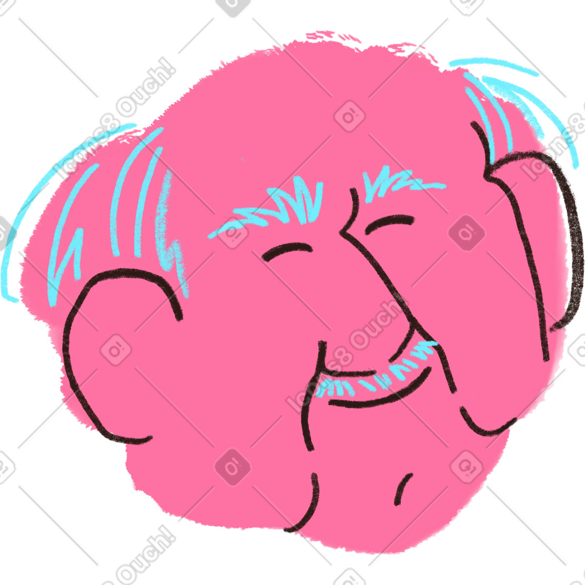 Ilustração de Old man em no estilo Blobby para baixar em PNG, SVG