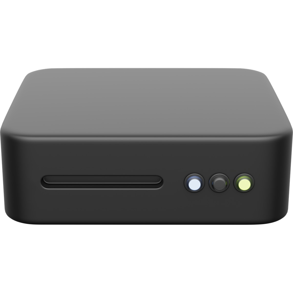 Server storage device front panel with status indicator lights displayed illustration in 3D Playful style download in PNG, SVG