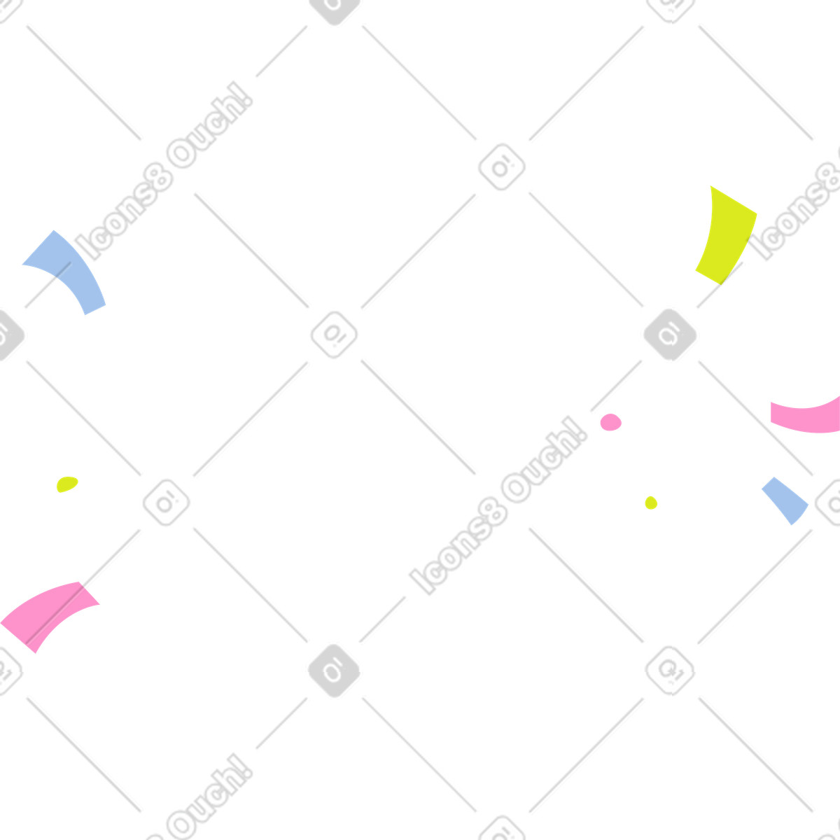 Confetti illustration in Like style download in PNG, SVG