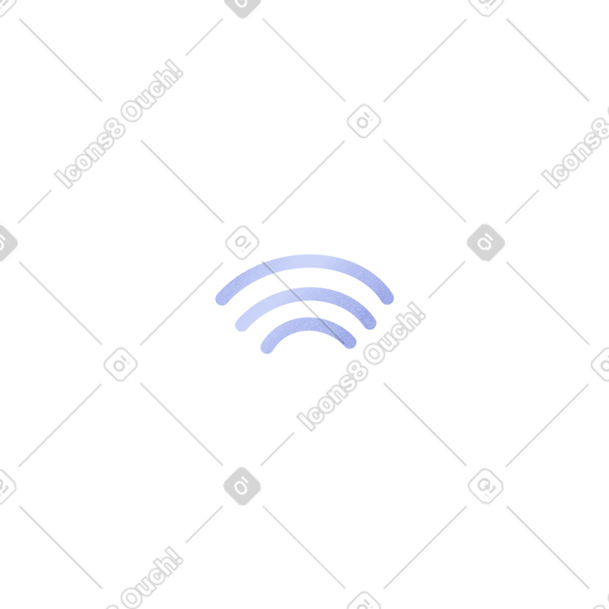 Blue wi-fi sign illustrazione in stile Smart scarica in PNG, SVG