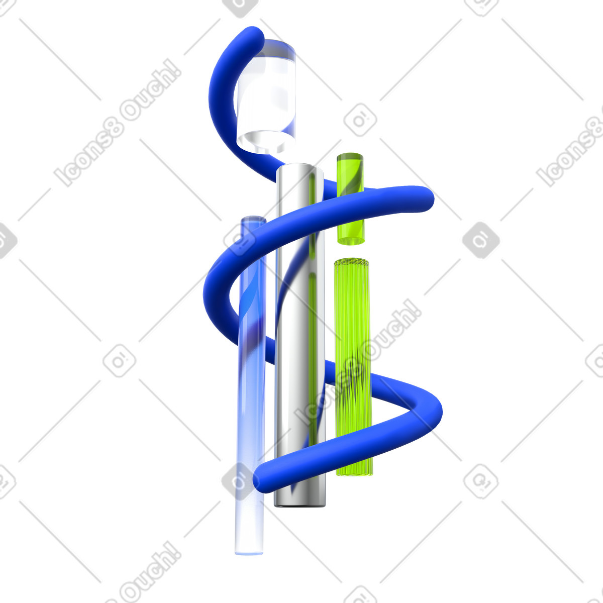 Technology stack, Tool integration, Modern data infrastructure layers, Workflow automation components illustration in 3D Enterprise style download in PNG, SVG